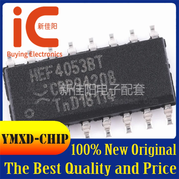 10 шт./лот новый оригинальный SMD HEF4053BT чип аналоговый переключатель 3 усилитель SOIC 16