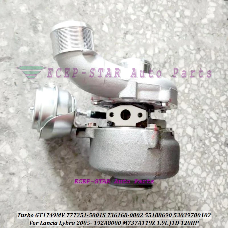 

Turbo GT1749MV 777251-5001S 777251 736168-0002 736168 55188690 53039880102 For Lancia Lybra 05 192A8000 M737AT19Z 1.9L JTD 120HP