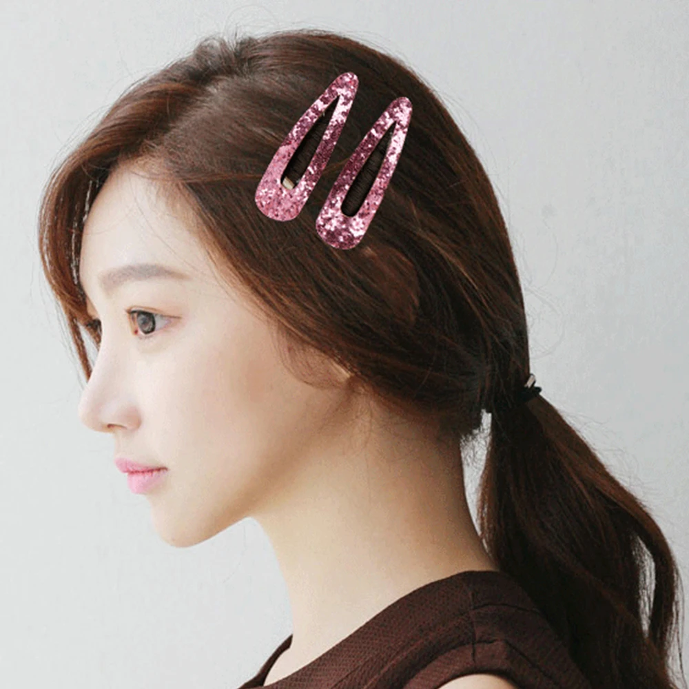 2 шт./компл. японские девушки BB заколки для волос блестящие шпильки с блестками