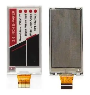 2 6 дюйма 24PIN SPI черный белый красный E INK экран дисплея электронной бумаги 296*152|watch