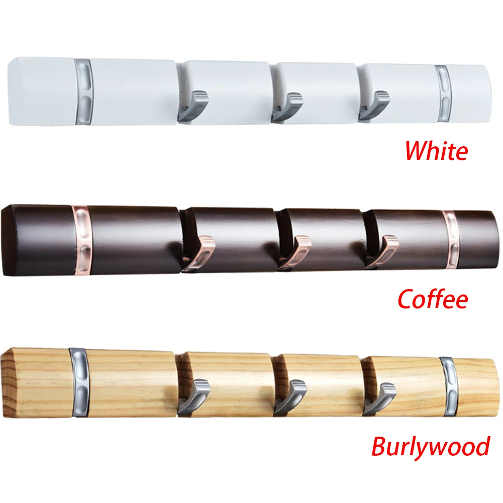 Цинкового сплава стойка вешалок для полотенец Настенный Держатель деревянных