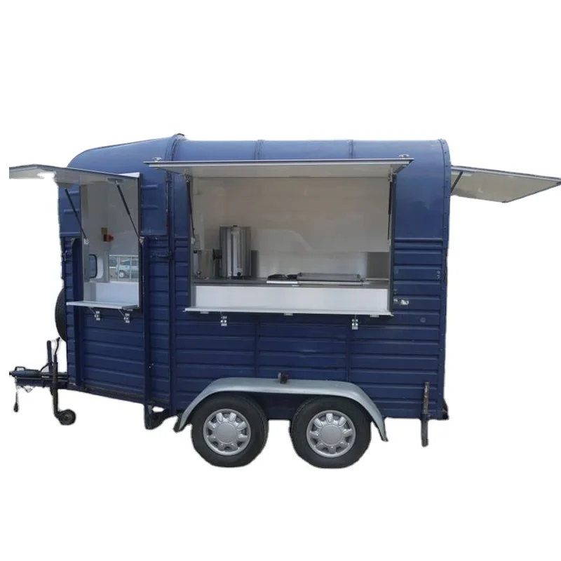 Новый стиль кофейный бар Бесплатная разработка Мобильная тележка для еды