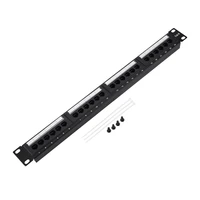 19inch 24 port mountable data patch panel high speed cat6 cat 6 network cable rack