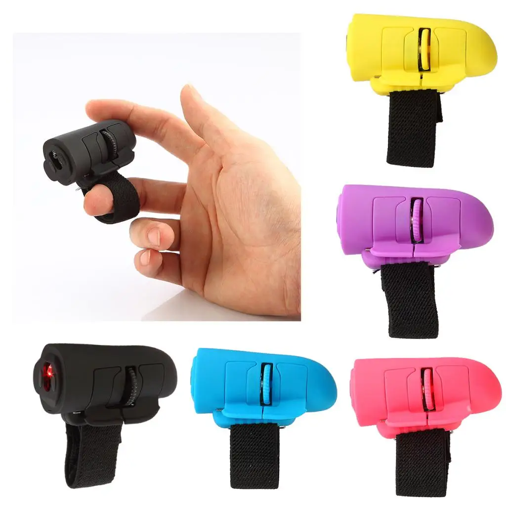 Портативная универсальная пальчиковая мышь Bluetooth беспроводная оптическая 1600