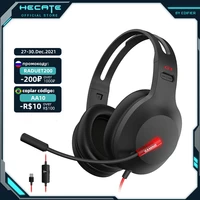 hecate by edifier g1 gaming headset 40mm driver usb wired headphones w mic anti noiseled lightlightweightsound card decoding