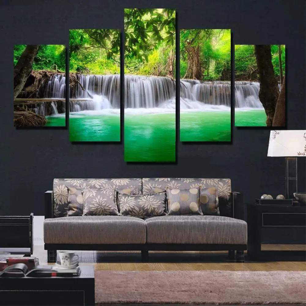 

Набор для рисования на холсте водопад, без рамки, 5 шт.