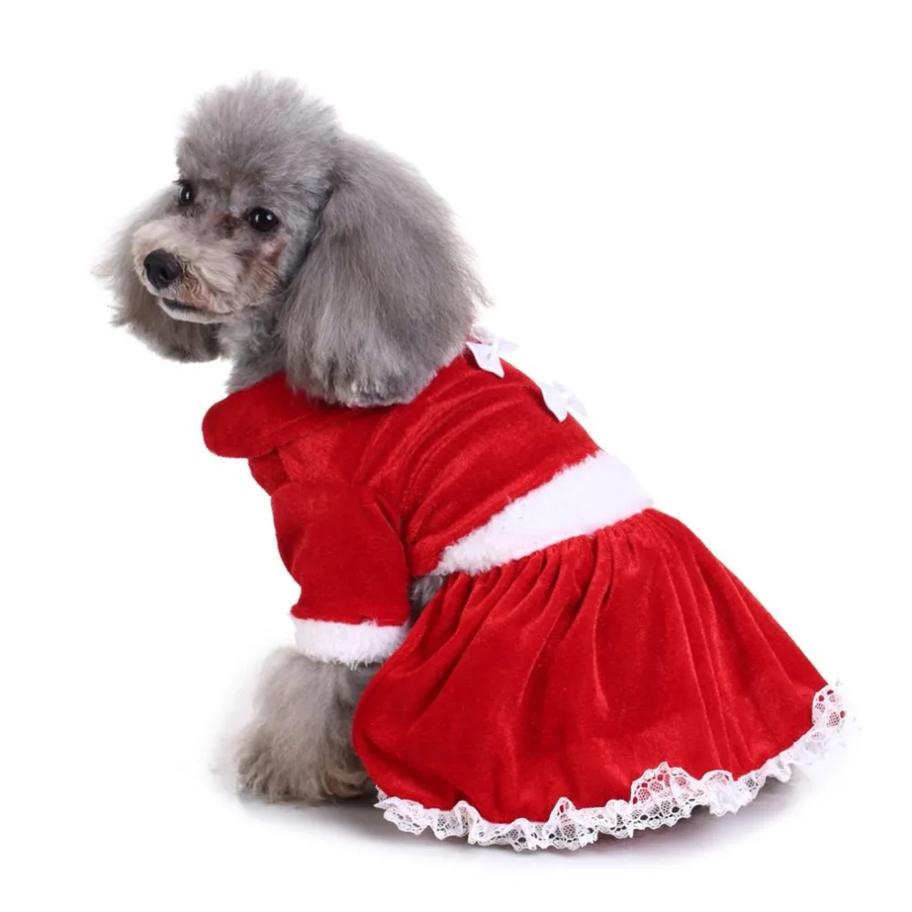 Christmas Series Pet Dog Clothes Costume Cute Cartoon For Small Cloth Butterfly Dress |