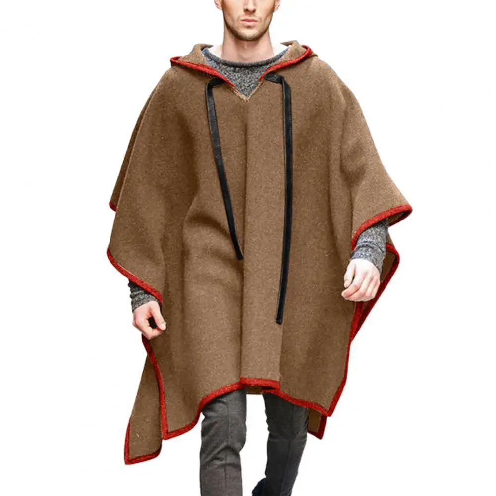 

Male Coat Cosplay Costumes for Men Adult Medieval Gothic Woolen Coat Middle Ages Renaissance Black Clothing