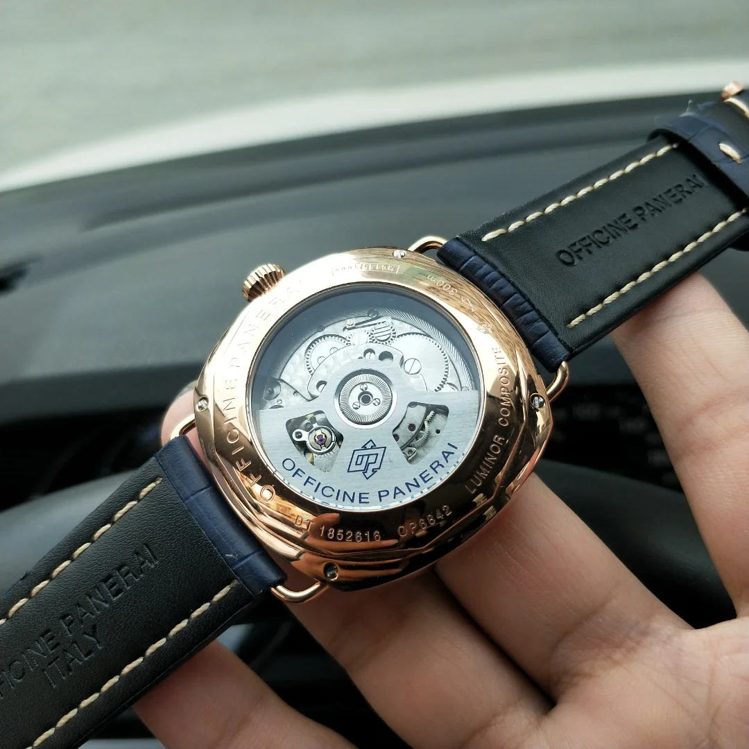 

Panerai Luminor watch men's skeleton automatic mechanical AAA watch gold skeleton retro men's women watch quartz watch