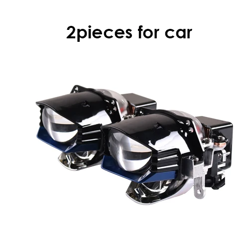 2 pieces Sanvi Newes 2,5 дюйм(ов) Bi светодиодный лазерный проектор линзы фары 12V 5500k 100W авто светодиодный проектор фары автомобильных фар модернизация - Испускаемый цвет: 2 pieces