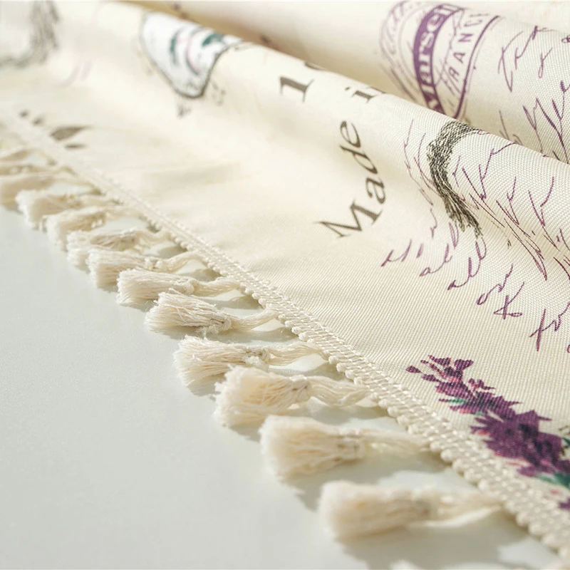 

European style flower printed tablecloth woven tablecloth waterproof and oil proof tablecloth tablecloth coffee table tablecloth