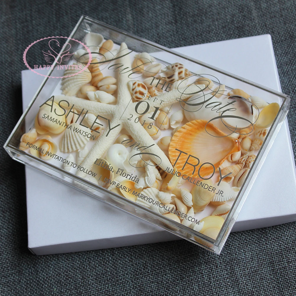 Бесплатная доставка HI4086 прозрачная акриловая коробка на заказ свадебное