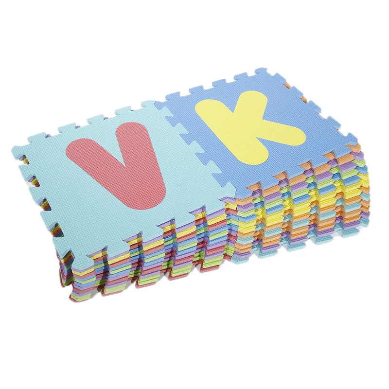 

36pcs Soft Baby Mat Preschool Imagination Intellectual Educational Toys Children Number Alphabet Foam Puzzle Letters Floor HWC