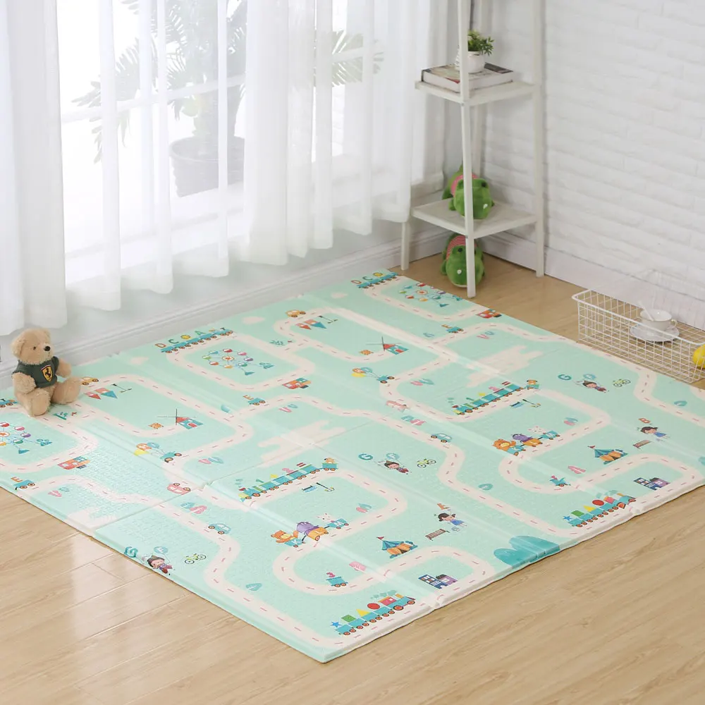 Складной детский игровой коврик Xpe пазл утолщенный для ползания складной детской