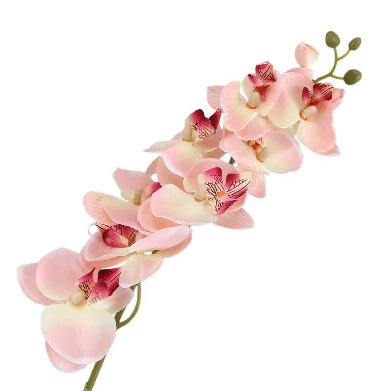 Модный 2 ветви бабочки орхид искусственный цветок для украшения дома свадьба