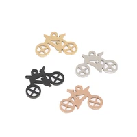 10pcs stainless steel bicycle connectors charms pendant diy for bracelet necklace anklet handcrafted jewelry making findings