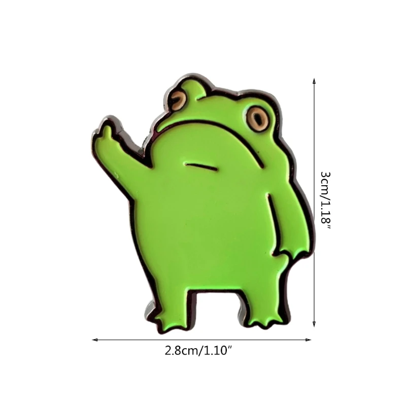 

Metal Cartoon Frog Enamel Pin Animal Badge Jewelry Accessories Paint Brooch for Bags Clothes Caps Decoration