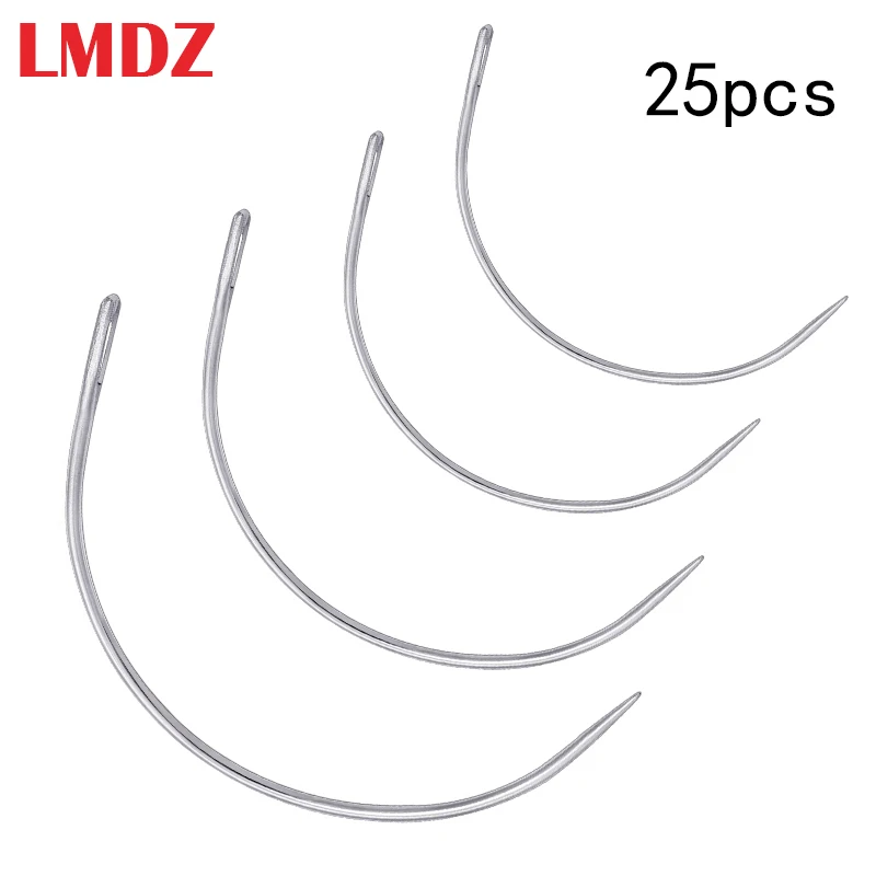 LMDZ 25 шт. C Тип изогнутые швейные иглы ручные для домашнего ремонта иглы|Швейные