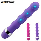 WAKEWAY многоскоростной вибратор для точки G, вагины, клитора, Анальная пробка, Эротические товары, секс-игрушки для женщин, мужчин, женщин, фаллоимитатор