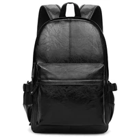 hot new multifunction fashion men backpack vintage canvas backpack leather school bag neutral portable wearproof travel bag