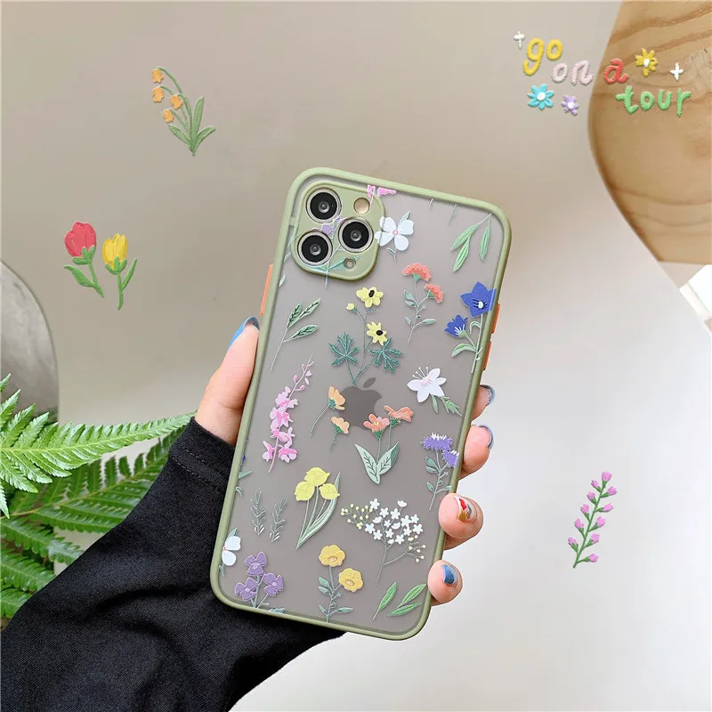 

For iphone 11 case fashion Cute Flower Case For iPhone Pro Max X XR XS Max 7 8 Silicon Soft Cover