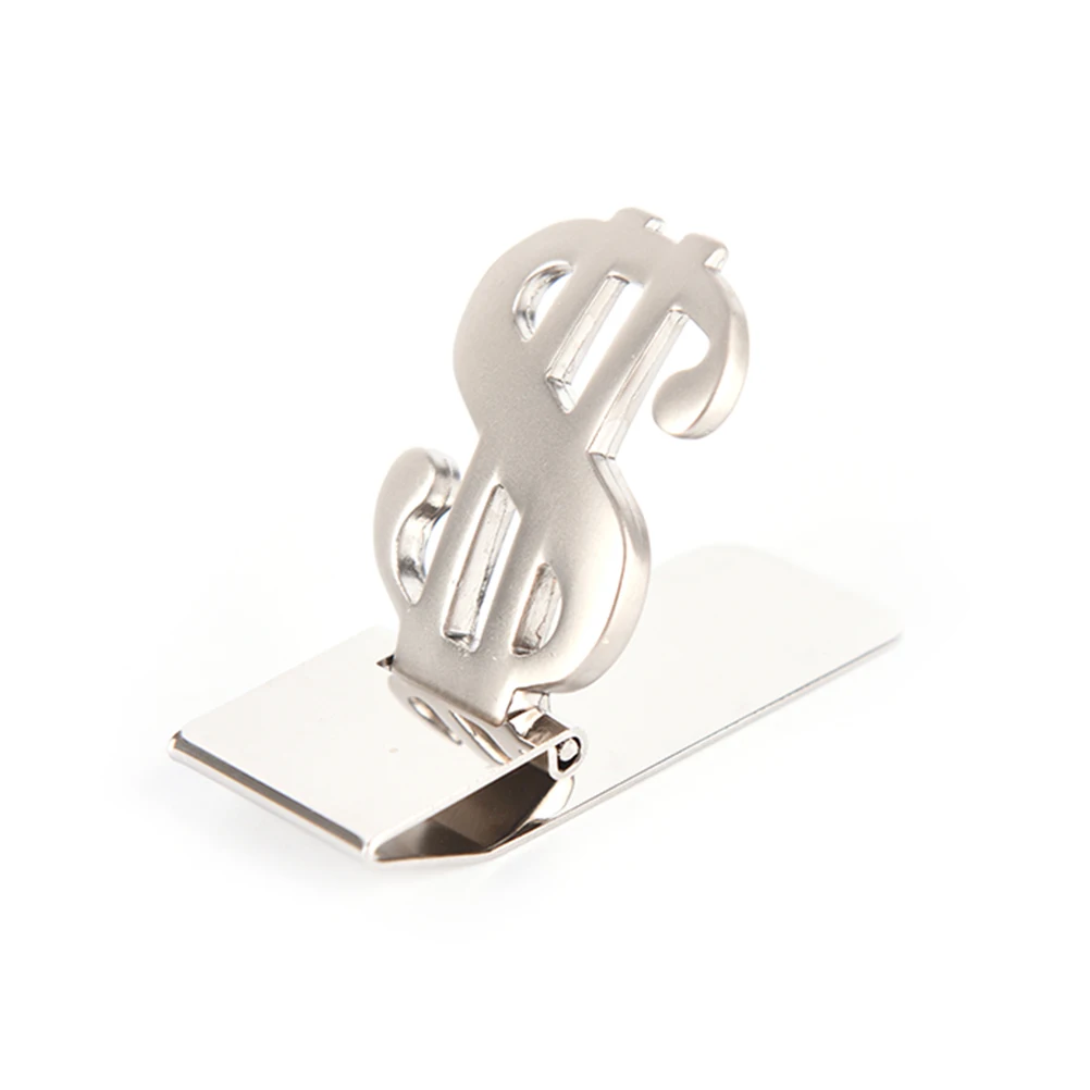 1 шт. металлический зажим для денег из нержавеющей стали папка в полоску с принтом