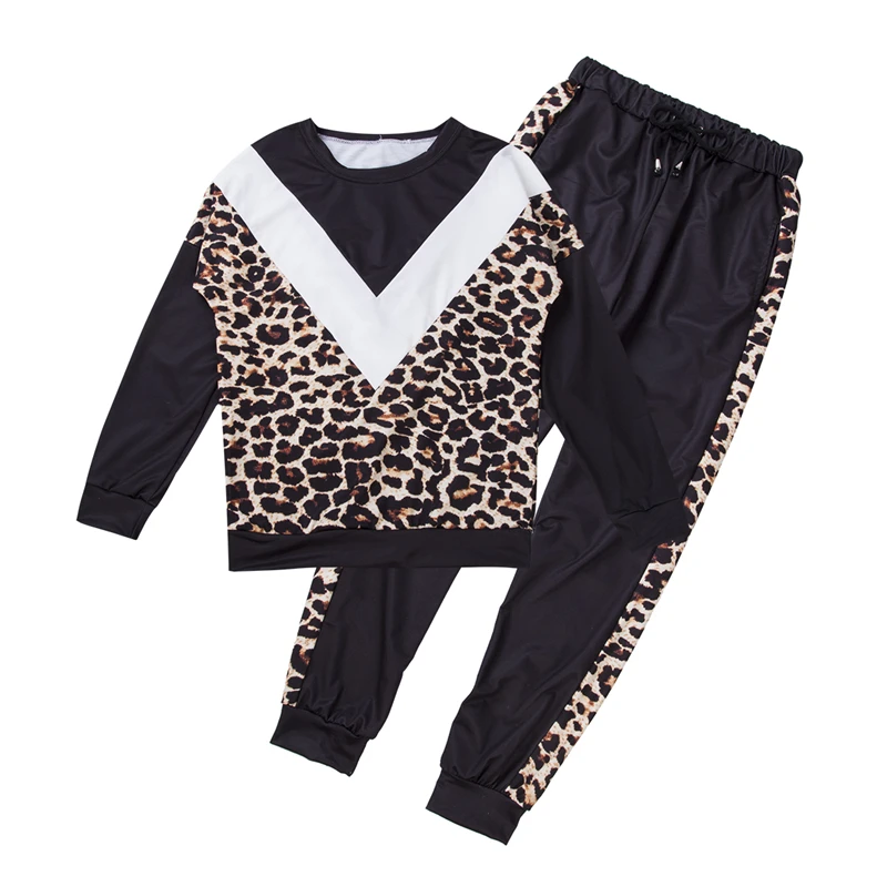 Женский спортивный костюм из 2 предметов толстовка Свитшот и штаны Модный