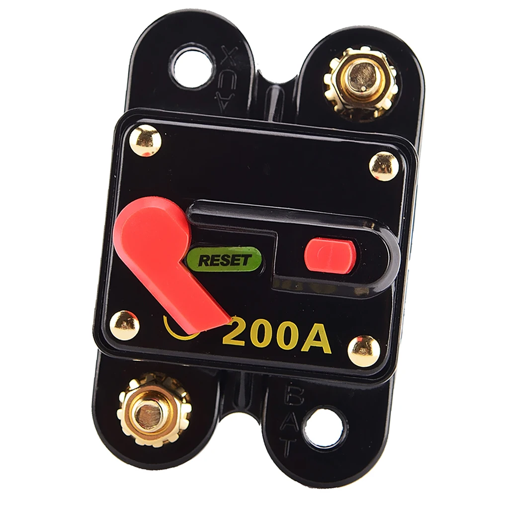 Автомобильный аудио 200Amp DC 12V 24V Автоматический выключатель Ручной Сброс