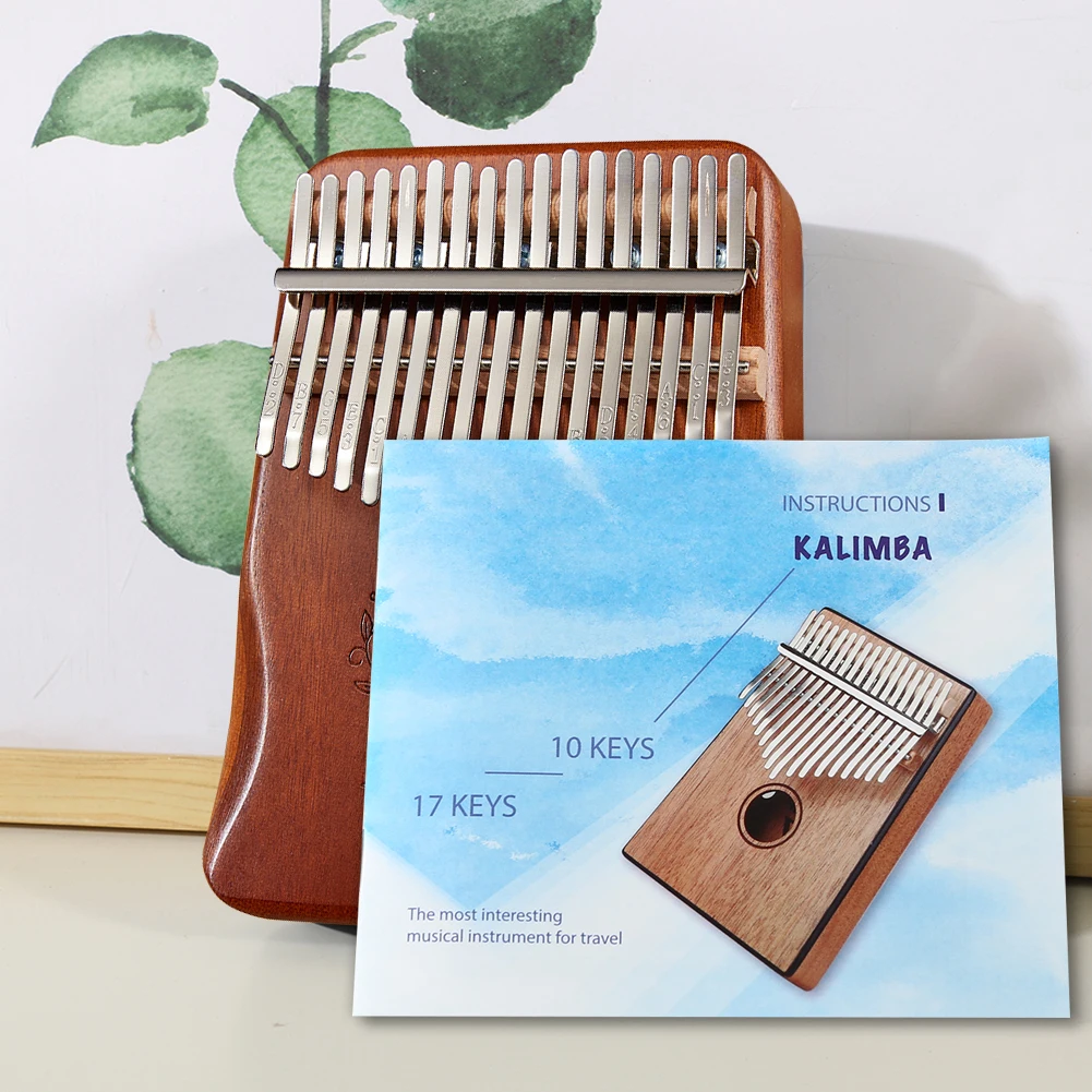 Портативная Обучающая книга Kalimba пианино с большим пальцем музыкальная текстом