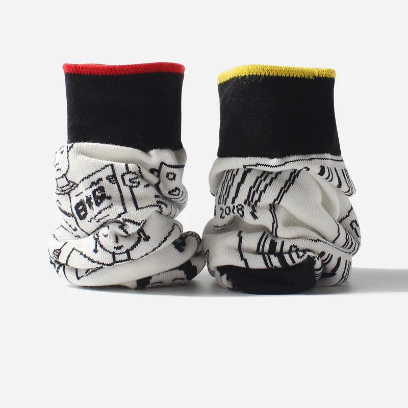 Женские и мужские милые Мультяшные носки забавные граффити кавайные женские