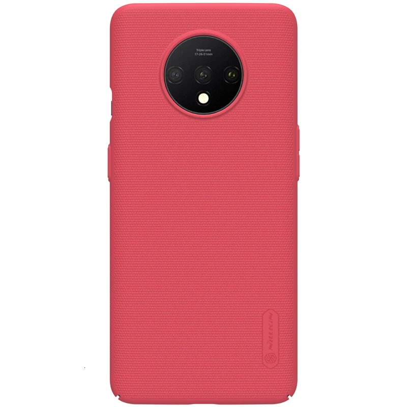 Чехол NILLKIN OnePlus 7T One Plus 7T 1+ 7 T, суперматовый защитный жесткий чехол из поликарбоната, чехол для телефона s - Цвет: Red