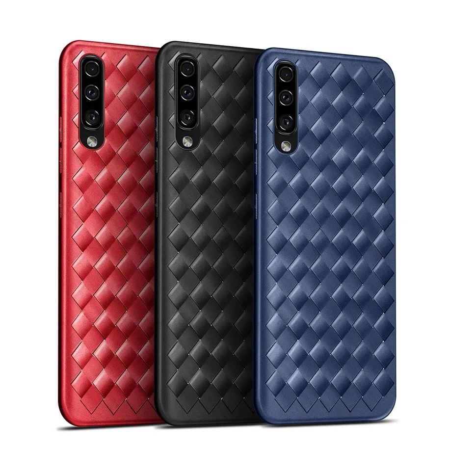 Ткачества чехол для Samsung Galaxy A10 A20 A30 A50 A40 A60 A70 A 20S тонкий мягкий из ТПУ M30 M20 M10