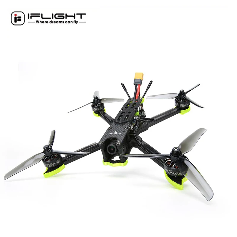 Дрон iFlight Nazgul5 V2 240 мм 5 дюймов 4S 6S FPV BNF с SucceX-E F7 45A stack / XING-E Pro 2207 Motor /RaceCam R1 Mini 2 1 Cam |