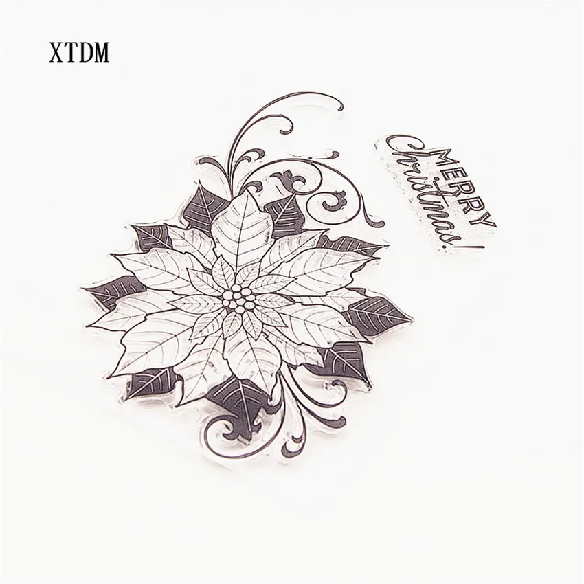 Горячая Распродажа кленовый цветок прозрачные штампы/силиконовые уплотнения