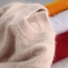 Супертеплый толстый кашемировый свитер из 100% норки, женский джемпер, одежда на осень и зиму 2021, мягкий пуловер, свитер Pull Femme Hiver