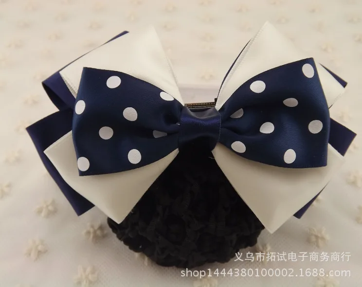 Professional head flower bank nurse Korean version bow net head flower hair accessories girl hair tie handmade ribbon gift