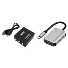 Адаптер преобразователя AV-HDMI 1 шт. преобразователь видео HD и док-станция 3 в 1 1 шт.