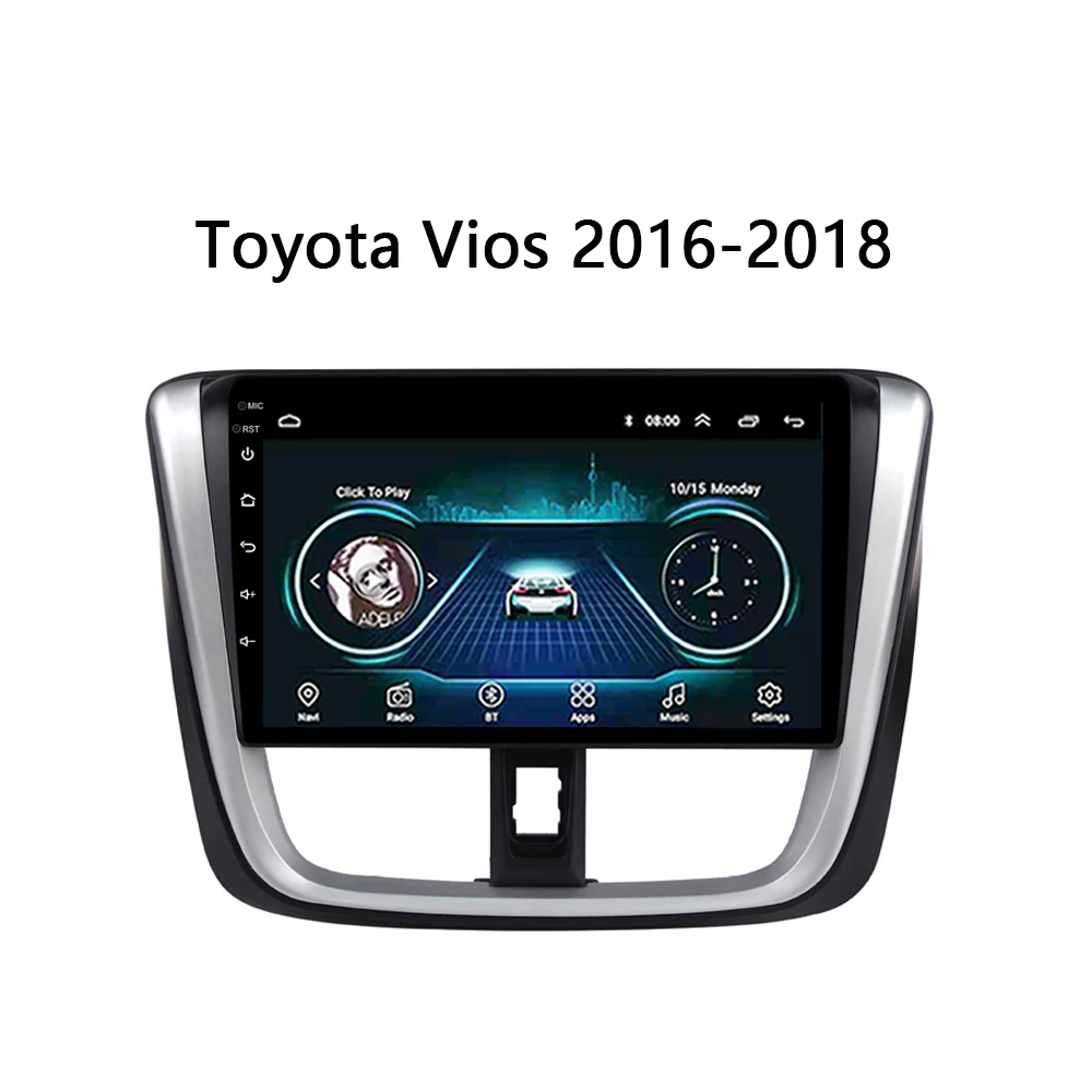 Автомобильное радио для Toyota vios 2016 2018 мультимедиа sytem GPS Видео DVD плеер Зеркало