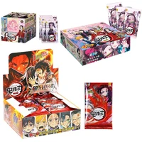 demon slayer no yaiba paper card letters one games children anime peripheral character collection kids gift playing card toy