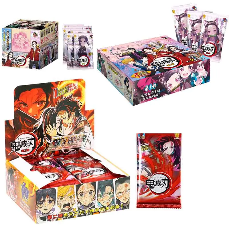 Demon Slayer No Yaiba бумажные карточки с буквами одни игры для детей аниме коллекция