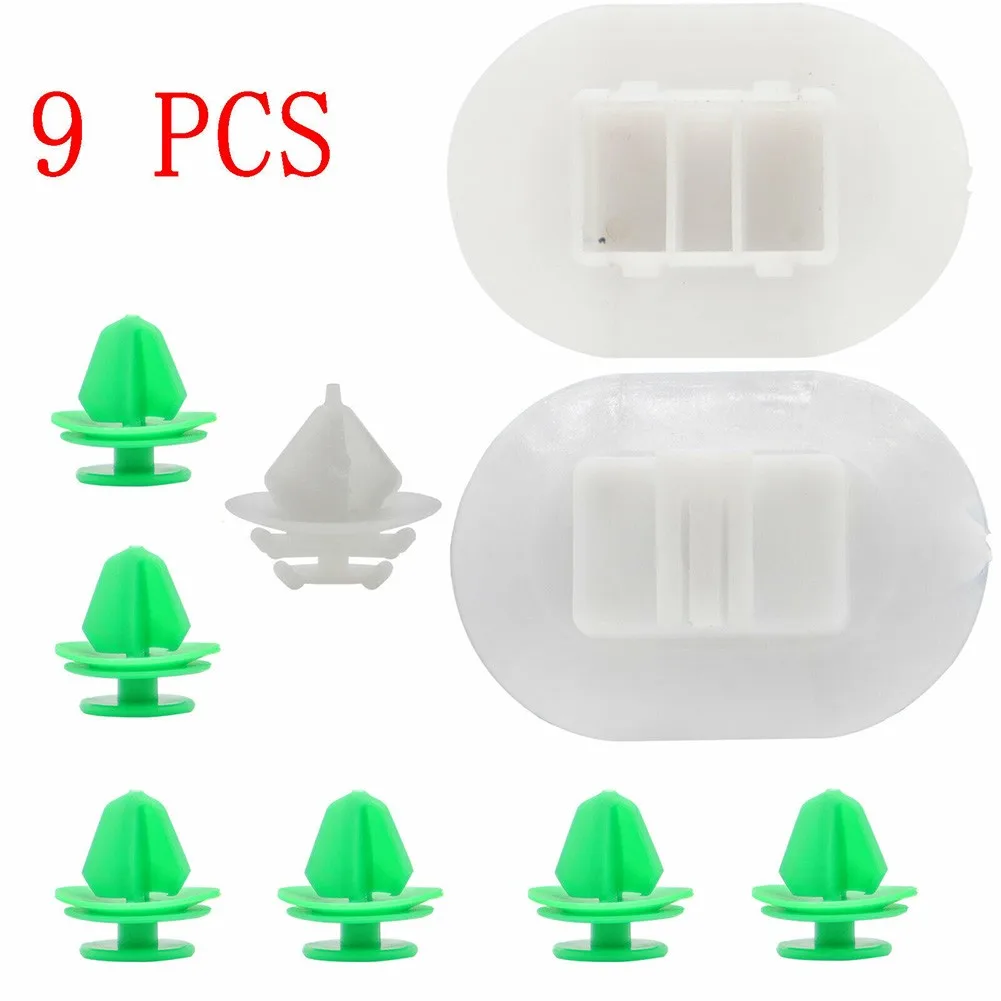 

9x For Ds3 Side Skirt Fixing Clips Bottom Moulding Exterior Plastic High Quality Car External Fixing Clip