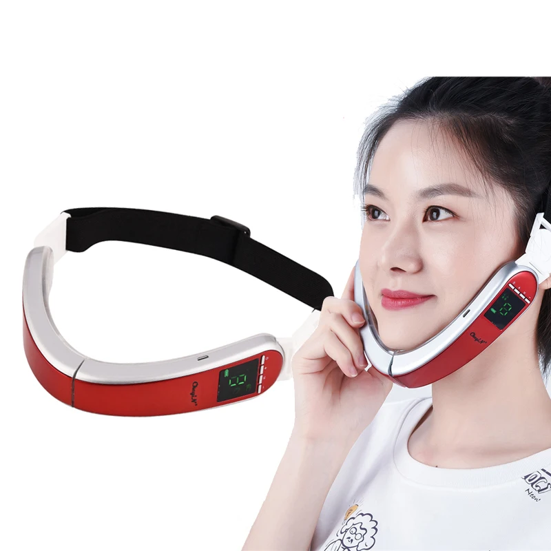 Электрический V образный Массажер для подтяжки подбородка прибор лица