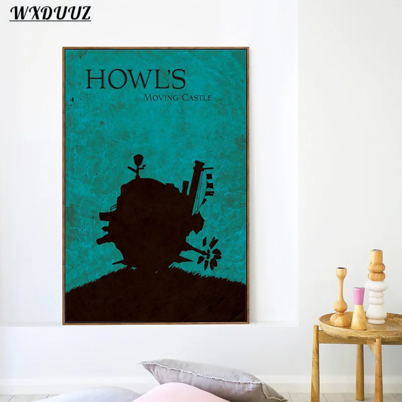 Коллекция аниме Миядзаки Хаяо/пэтроу/Тоторо ретро постер для гостиной милый