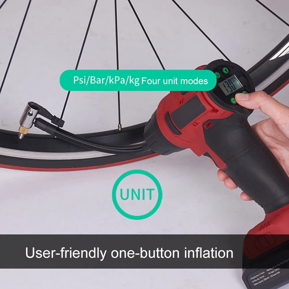 Автомобильный шинный насос светодиодный умный воздушный компрессор