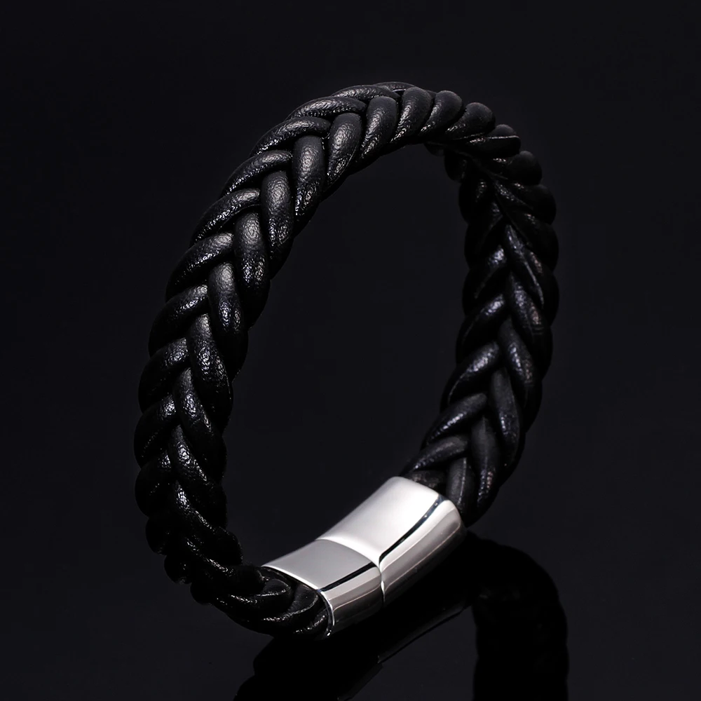Модный кожаный браслет с индивидуальным логотипом для мужчин Лидер продаж