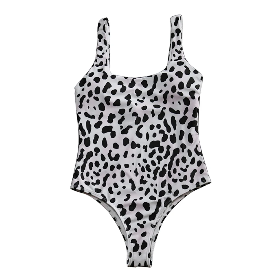 White leopard Новинка, боди, женский купальник с пуш-ап, Цельный купальник, женский купальный костюм с леопардовым принтом, купальник для девушек, монокини - Цвет: White leopard