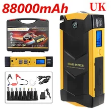 88000mAh Auto Emergency Starting Device 12v 600A Portable Car Jump Starter Power Bank Battery Booster With USB Charger Led Light