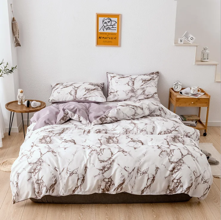 

Marble Bedding Set Duvet Cover Twin Queen Quilt Cover Comforter Bedding Sets King