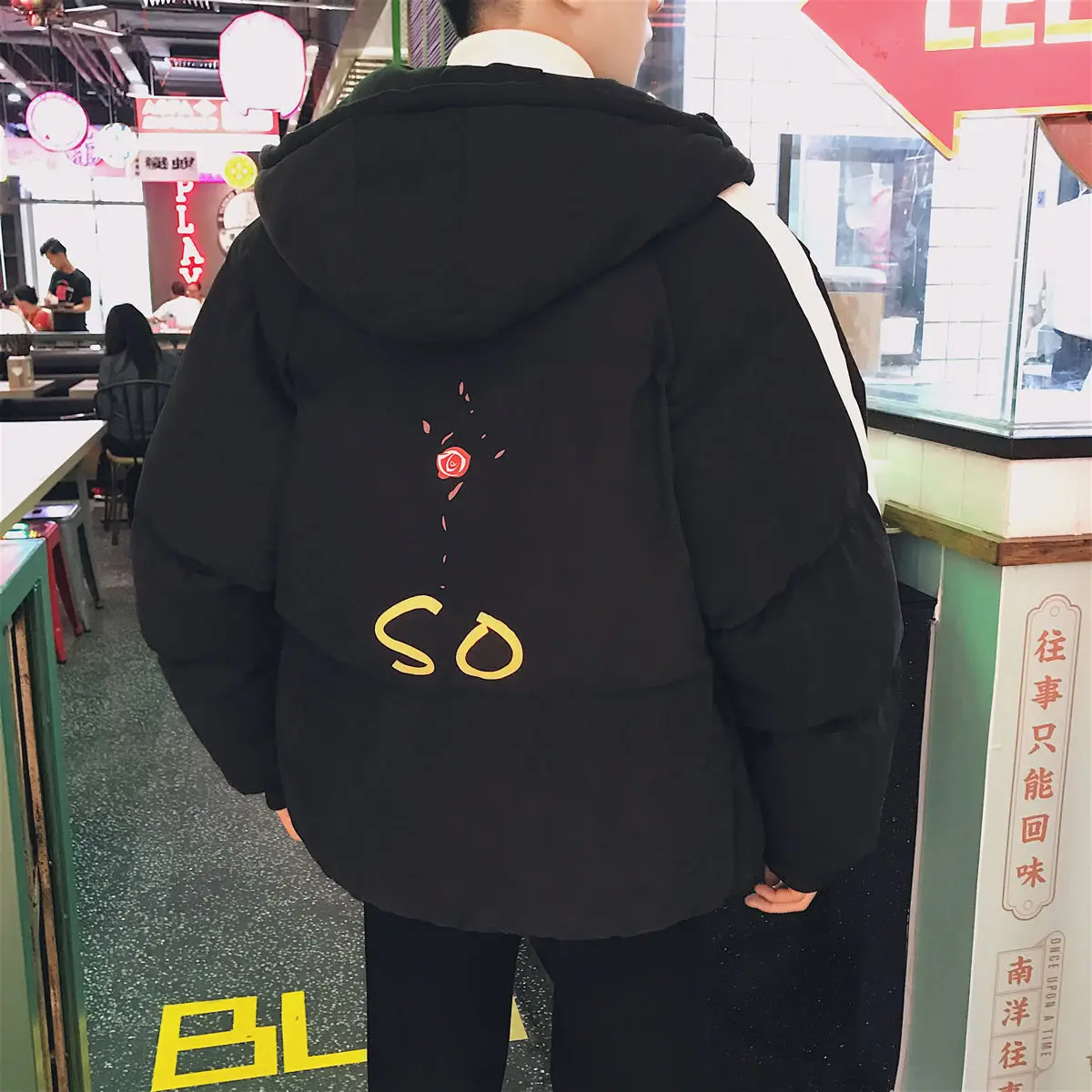 

Cheap wholesale 2019 new autumn and winter popular men's wear fashion leisure coat handsome trend cotton cotton-padded