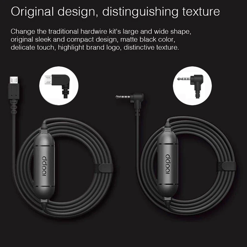 DDPAI Mini 5/Min 3/Z40 комплект из жесткого провода 12/24 в Micro USB Type-C автомобильное зарядное